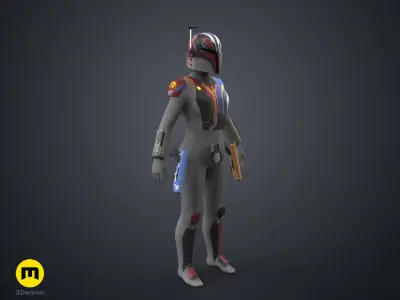 Sabine Wren Cosplay Set - Ahsoka 3D print model