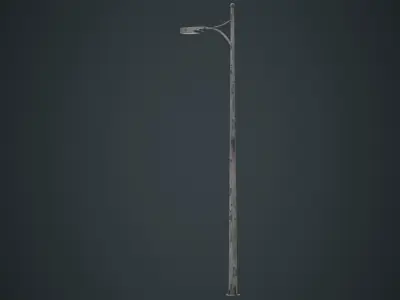Street Light 5B Low-poly 3D model