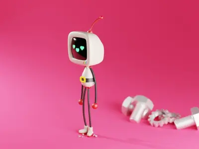 Macintosh robot 3D model