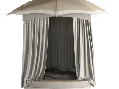 Outdoor open Camping tent 3D model