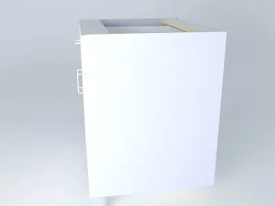 B2D1D kitchen cabinet with drawers Free 3D model