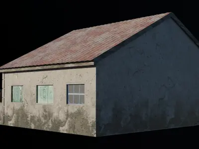 Old House 01 Low-poly 3D model