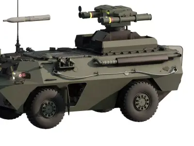 WZ550 4x4 with HJ-9 3D model