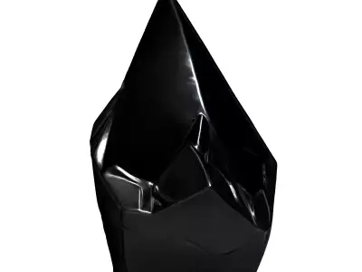 SciFi Energy Crystal Gemstone Low-poly 3D model