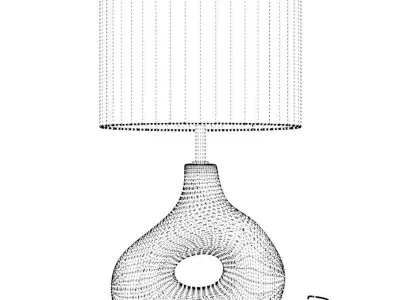 Decorative ceramic table lamp Decorative mensa ceramica lucerna 3D model