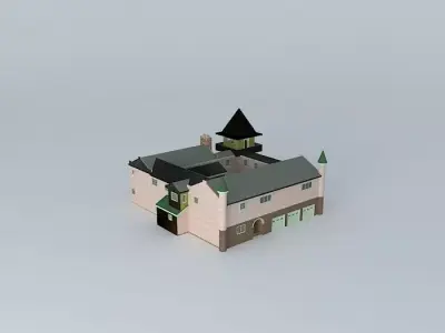 Siheyuan Courtyard House Free 3D model