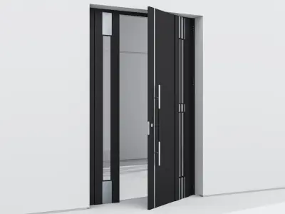 Aluminium door 109 3D model