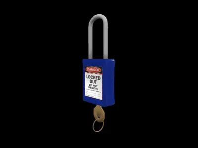 Locked Out Lock 3D model