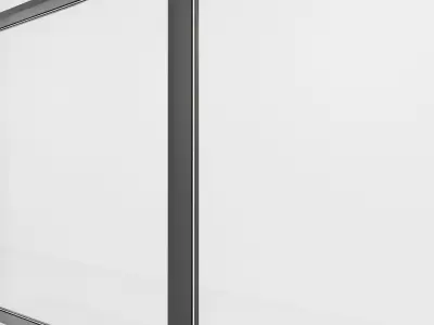 Panoramic glazing Stained glass 56 Low-poly 3D model