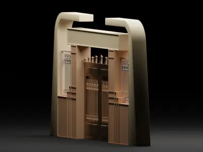 school door 3D model