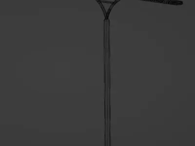 Sci fi - Lamps for streets Low-poly 3D model