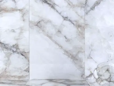 Wall Tiles Museum Crystal White 160x320 Set 1 Texture