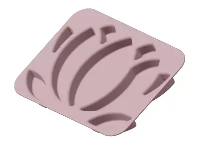 Plastic Premium Lotus Plate 3D model