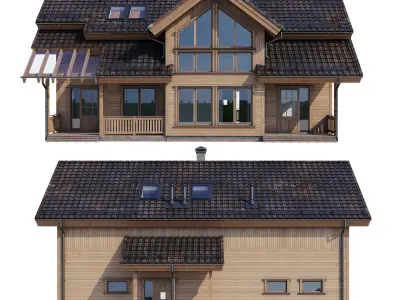 Modern house v53 3D model