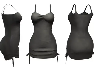 Spaghetti Dress Low-poly 3D model