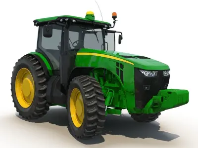 Tractor Generic 2 Rigged 3D model