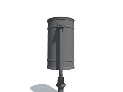 trash bin  1 3D model