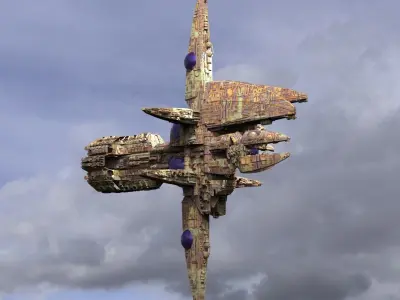 Alien Relay Station Tower 3D model