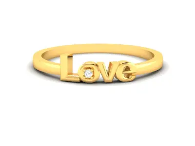 Diamond Ring For Women 3d Print Model 3D print model 47