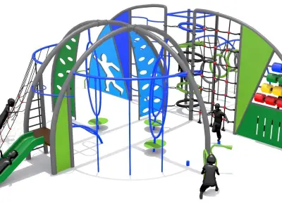 Wave Playground Low-poly 3D model