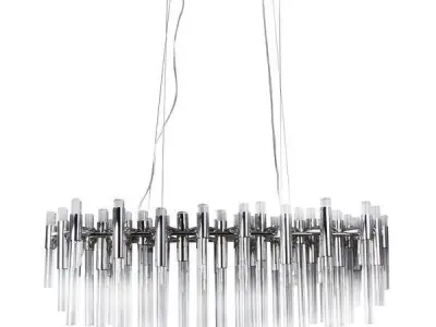 Chrome Galvan Light Unique - Statement Tiered Chandelier 3D model