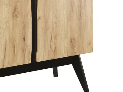 Small Wardrobe Hyder Oak Tortuga 3D model