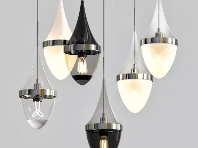 Tech Lighting Pendants 3D model buy
