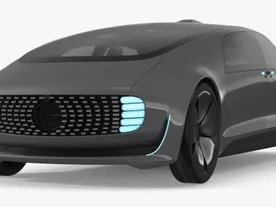  Autonomous Electric Sedan Prototype Silver 