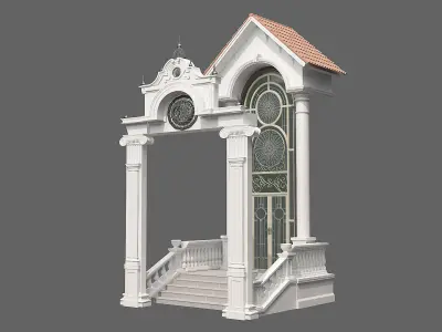 Classic Door Gate 1 3D model