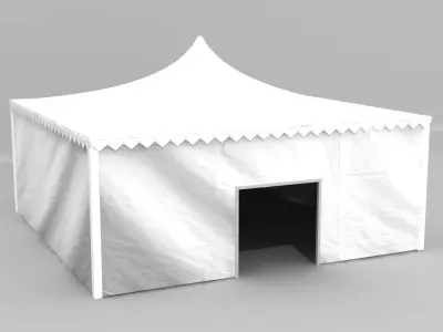 Ceremony Tent 10x10 meter Low-poly 3D model