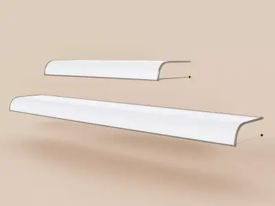 Exterior Awning Type C Set of 2 Low-poly 3D model