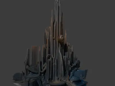 Asgard Tower Thor-Inspired 3D Model Marvel Fantasy Architecture 3D model