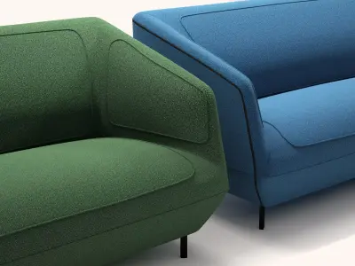 2-Seater Sofa 3D model