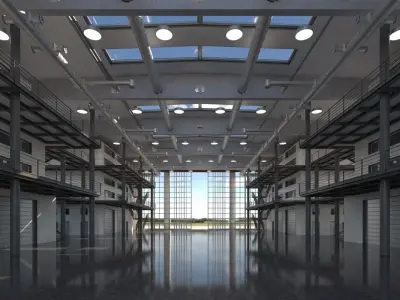 Warehouse 14 3D model