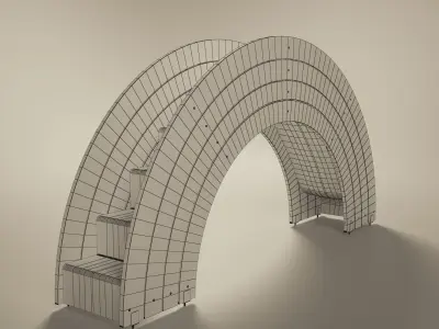Playground slide 3D model