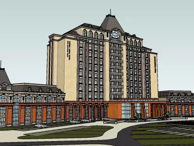 vacation spot-Resort-Fashion Leisure Hotel-0231 3D model