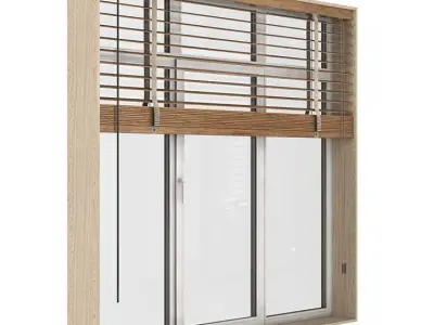 window set Low-poly 3D model