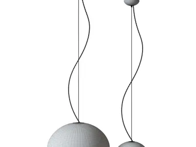 Fluid Pendant Lamp 3D model