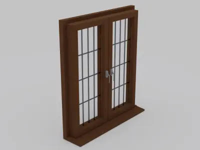 window V1 - 90x100 Low-poly 3D model