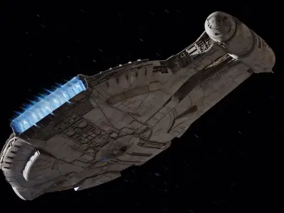 YT-2400 Light Freighter Outrider 3D model