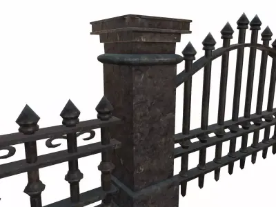 Graveyard Exterior Pack Low-poly 3D model