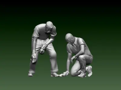 staff 3D print model