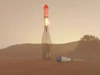 ROCKET FIRECRACKERS - INDIAN FIRECRACKER Low-poly 3D model