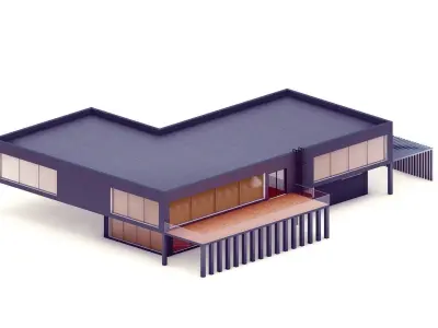 Concrete Villa 3D model