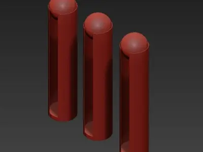 Softwing three outdoor lights 3D model