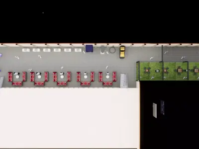 Winter event and games 3D model