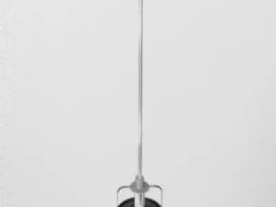 Black metallic lamp 3D model