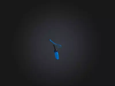 Window squeegee Low-poly 3D model