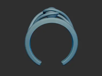 Infinity Sphere Ring 3d Model Adjustable One Size Fits All 3D print model
