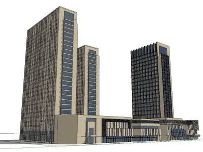 vacation spot-Resort-Fashion Leisure Hotel-0143 3D model